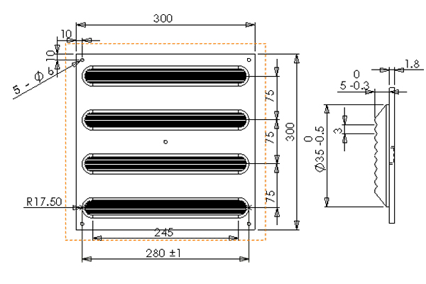 The Details of stainless steel Mat 