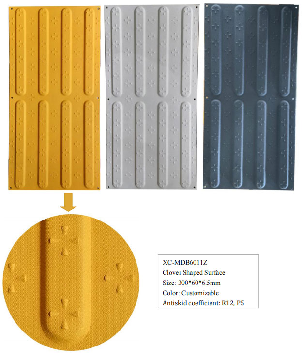 Different Surface Pattern of Directional Tactile Etched Mat