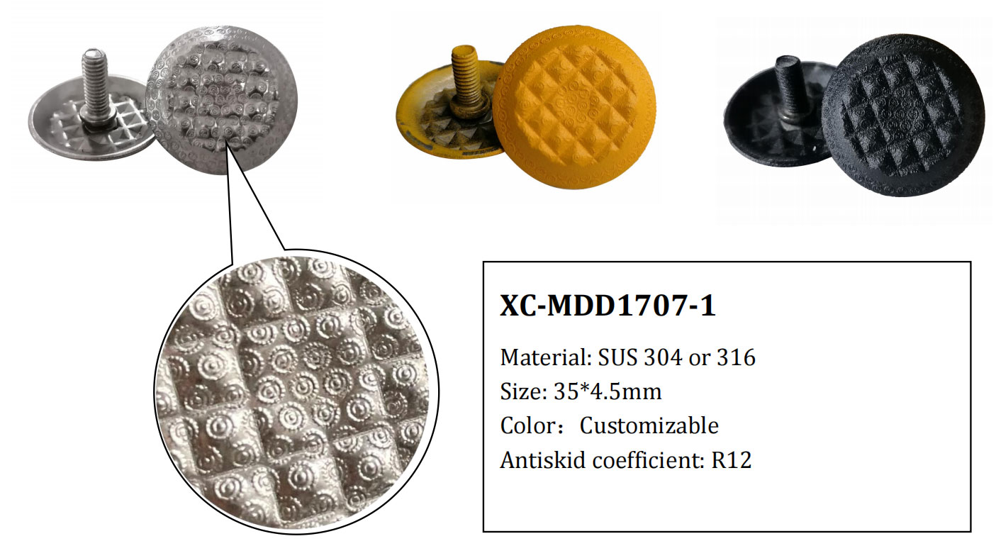 Different Surface Pattern of Etched Studs